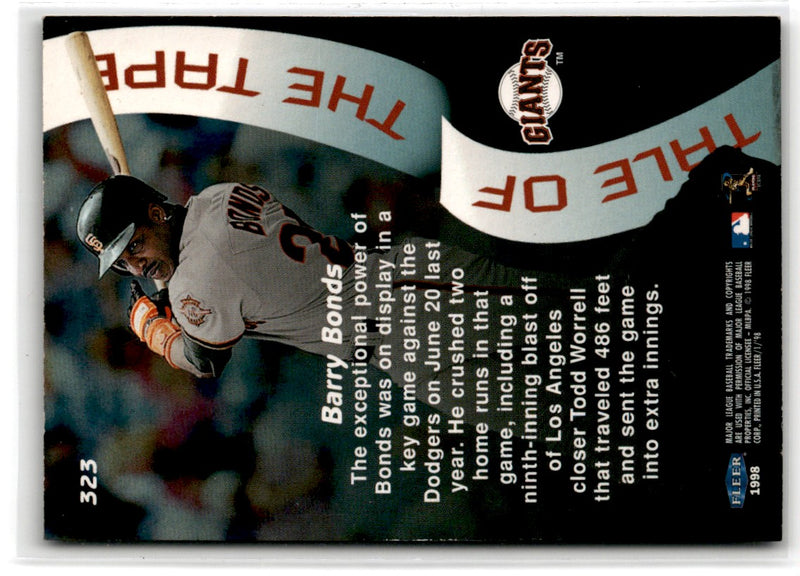 1998 Fleer Tradition Barry Bonds