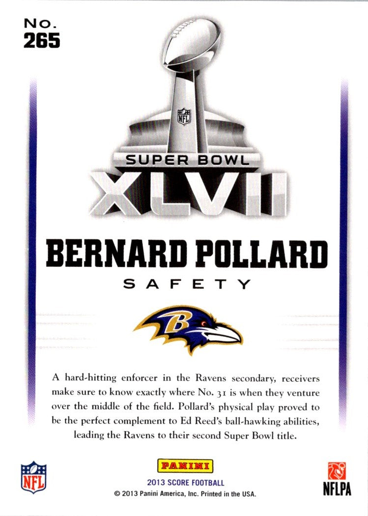 2013 Score Bernard Pollard