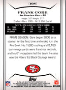 2010 Topps Prime Frank Gore