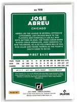 2021 Donruss Holo Red Jose Abreu #106