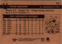 2001 Fleer Tradition Glossy Chad Bratzke #77
