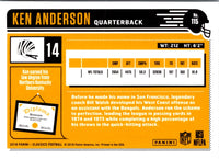 2018 Panini Classics Ken Anderson #115
