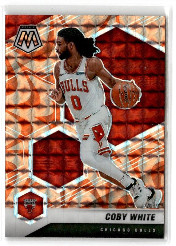 2020 Panini Mosaic Gold Wave Coby White #34