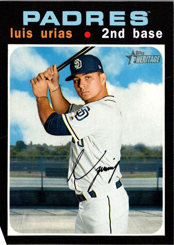 2020 Topps Heritage Luis Urias #398