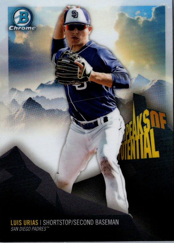 2018 Bowman Chrome Peaks of Potential Luis Urias #PP-LU