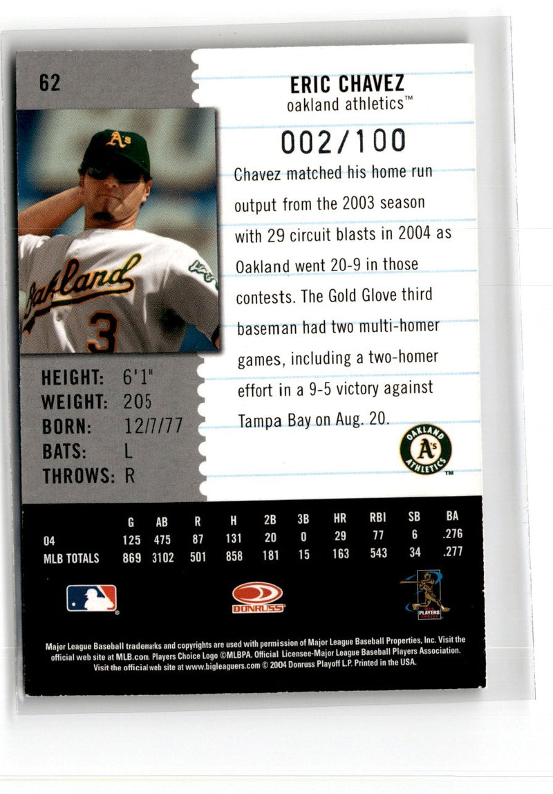 2005 Leaf Century Eric Chavez