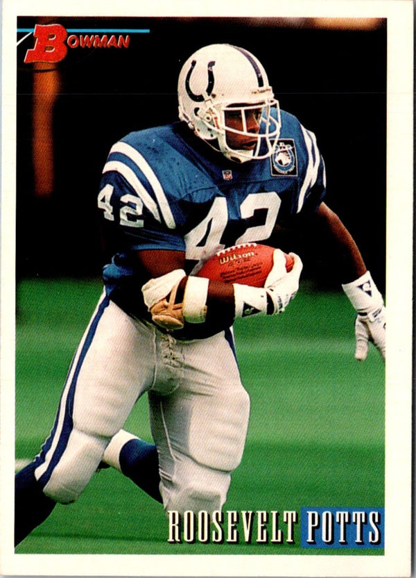 1993 Bowman Roosevelt Potts #53 Rookie