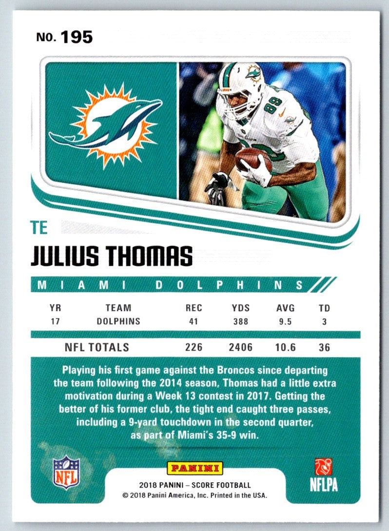 2018 Score Red Julius Thomas