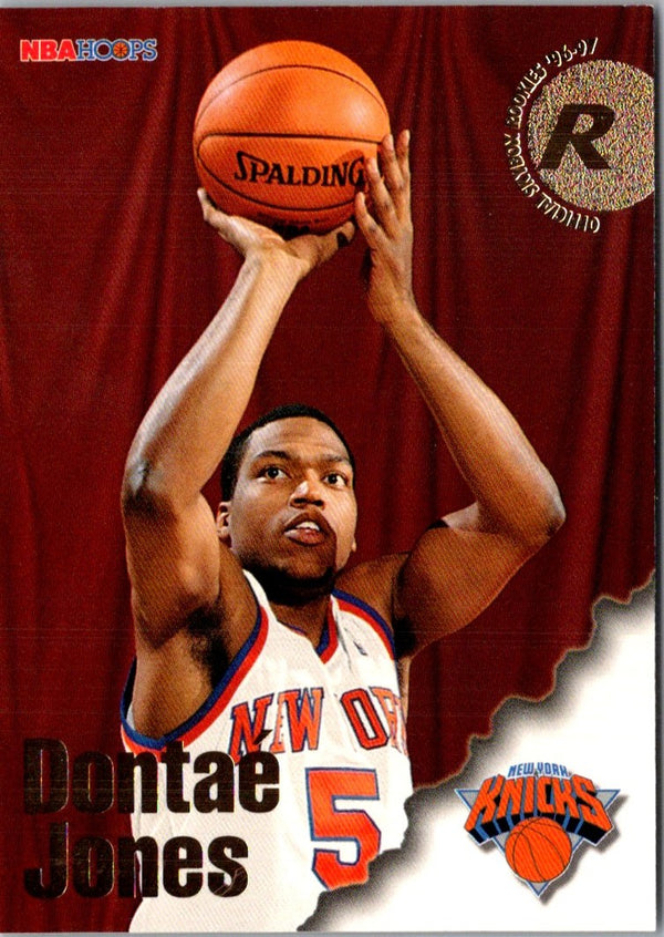 1996 Hoops Dontae' Jones #296 Rookie