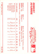 1990 Star Harrisburg Senators Robert Harris