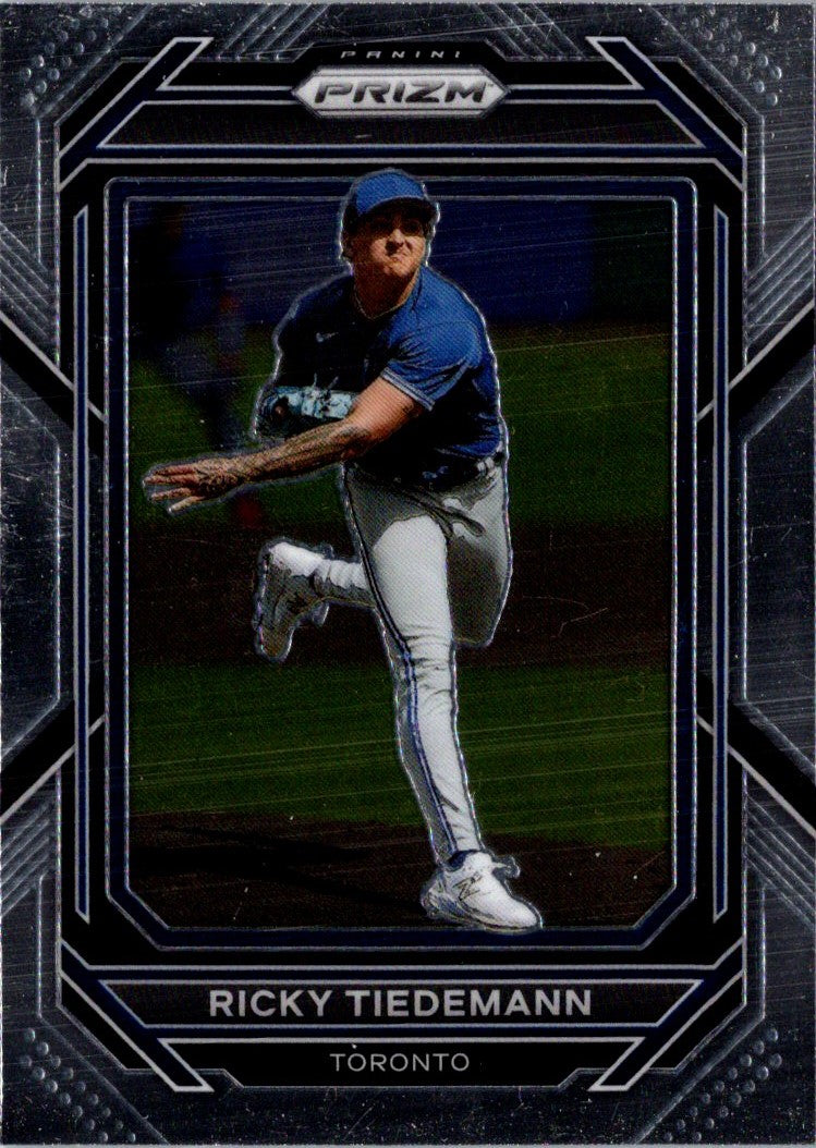 2023 Panini Prizm Blue Ice Ricky Tiedemann