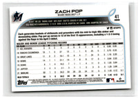 2022 Topps Chrome Zach Pop #41 Rookie