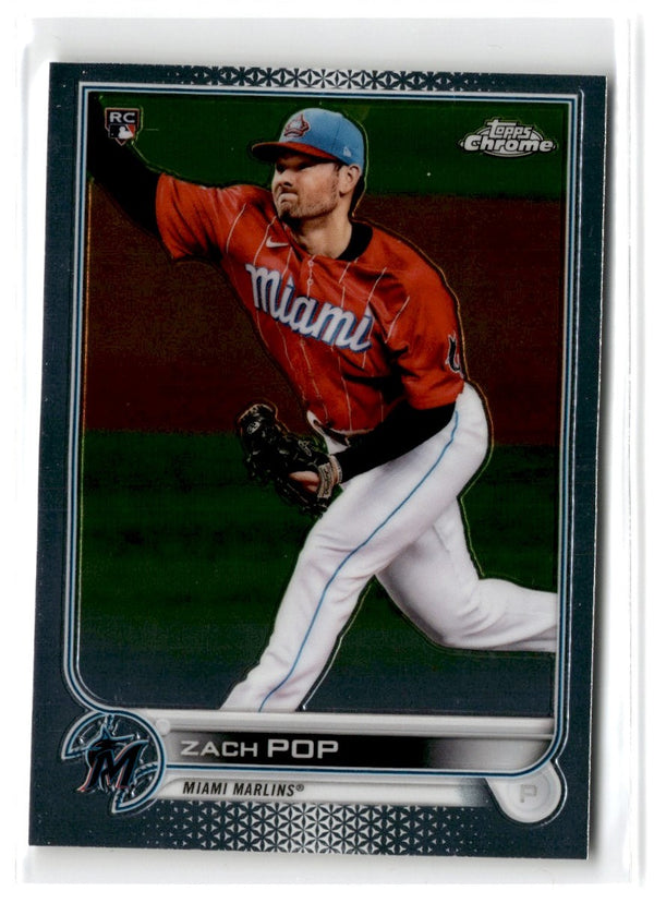 2022 Topps Chrome Zach Pop #41 Rookie