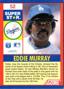 1991 Score 100 Superstars Eddie Murray
