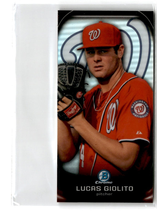 2014 Bowman Chrome  Die Cut  Refractors Lucas Giolito/Brandon Nimmo #DDC-GN