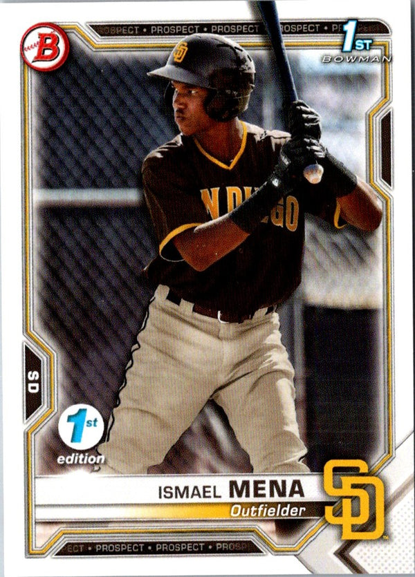 2021 Bowman 1st Edition Ismael Mena #BFE-36