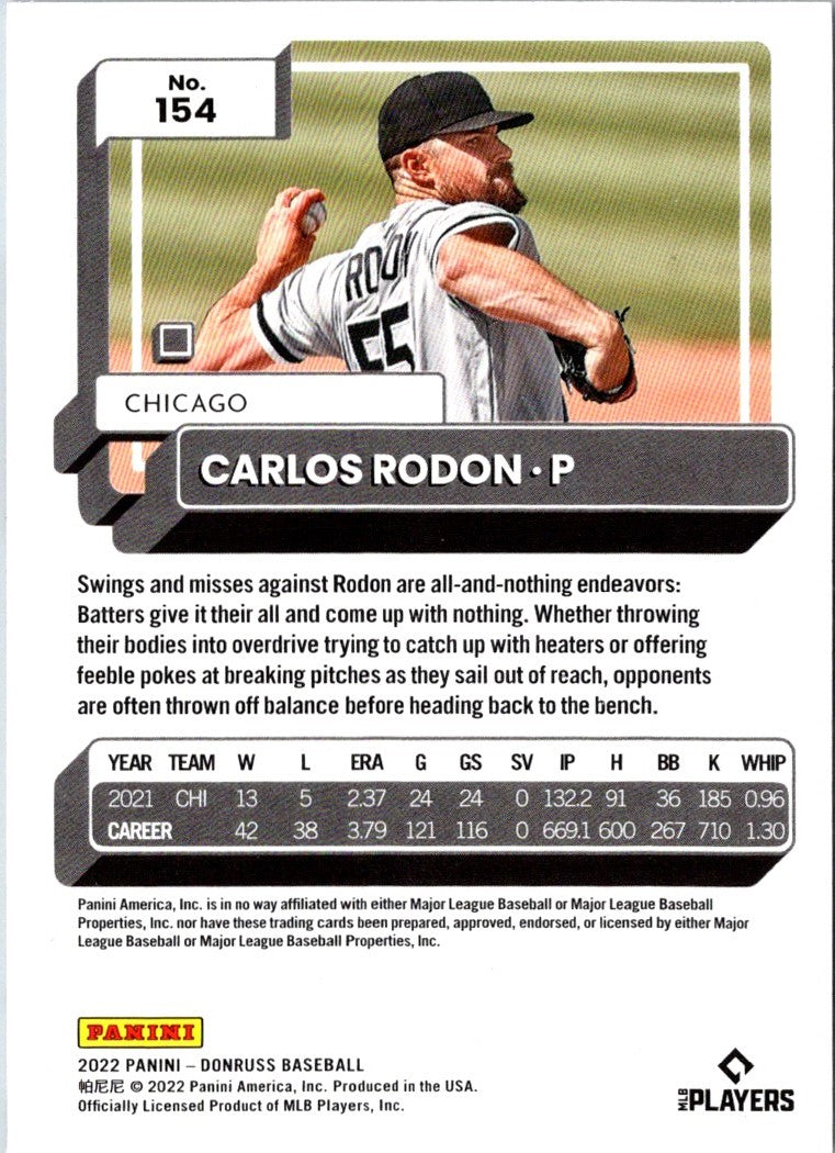 2022 Donruss Carlos Rodon