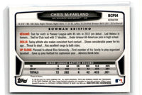 2013 Bowman Chrome Prospects Blue Wave Chris McFarland #BCP54