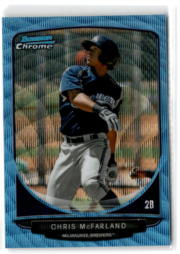 2013 Bowman Chrome Prospects Blue Wave Chris McFarland #BCP54