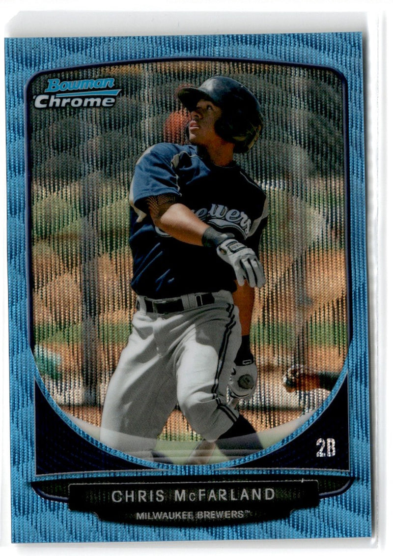 2013 Bowman Chrome Prospects Blue Wave Chris McFarland