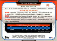 2015 Bowman Draft Picks & Prospects Chrome Blue Sky Refractors Avery Romero #176
