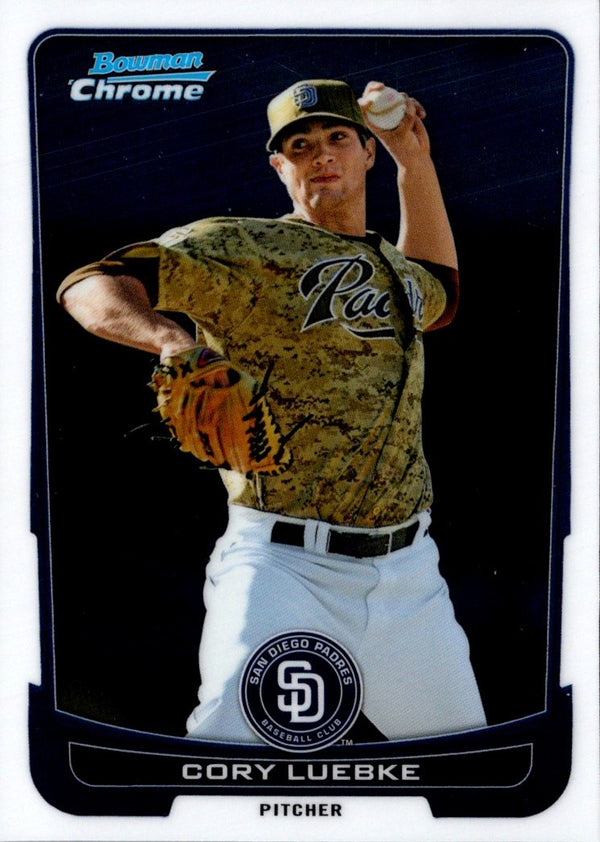 2012 Bowman Chrome Cory Luebke #67