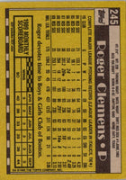 1990 Topps Roger Clemens #245