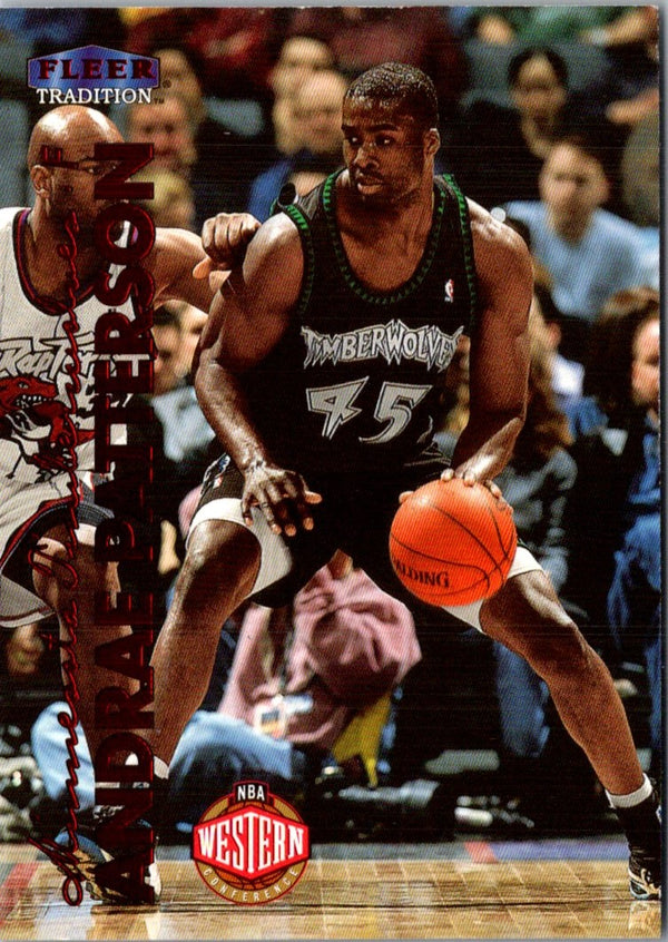 1999 Fleer Tradition Andrae Patterson #113