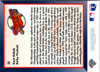 1993 Upper Deck Gold Hologram Twin Titles (Kent Hrbek/Kirby Puckett) #50