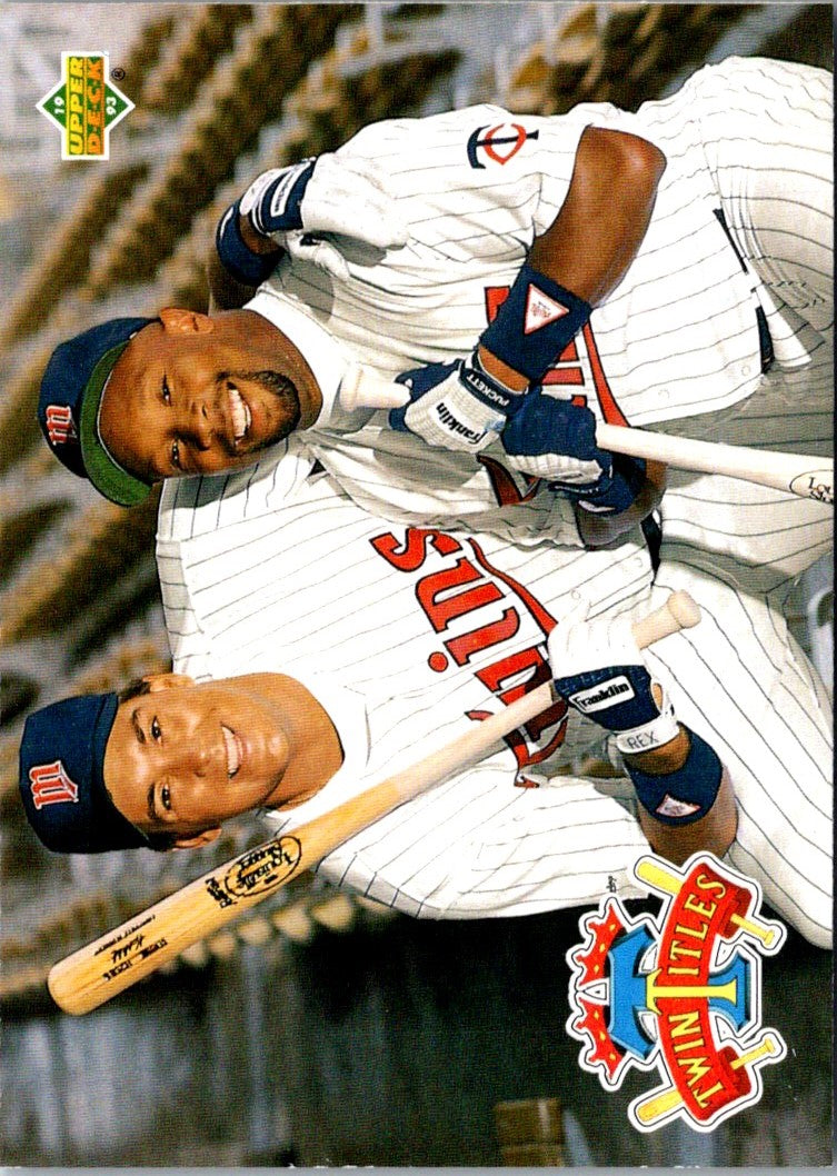 1993 Upper Deck Gold Hologram Twin Titles (Kent Hrbek/Kirby Puckett)