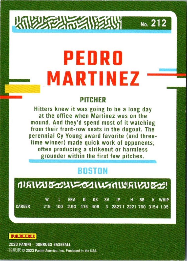 2023 Donruss Pedro Martinez