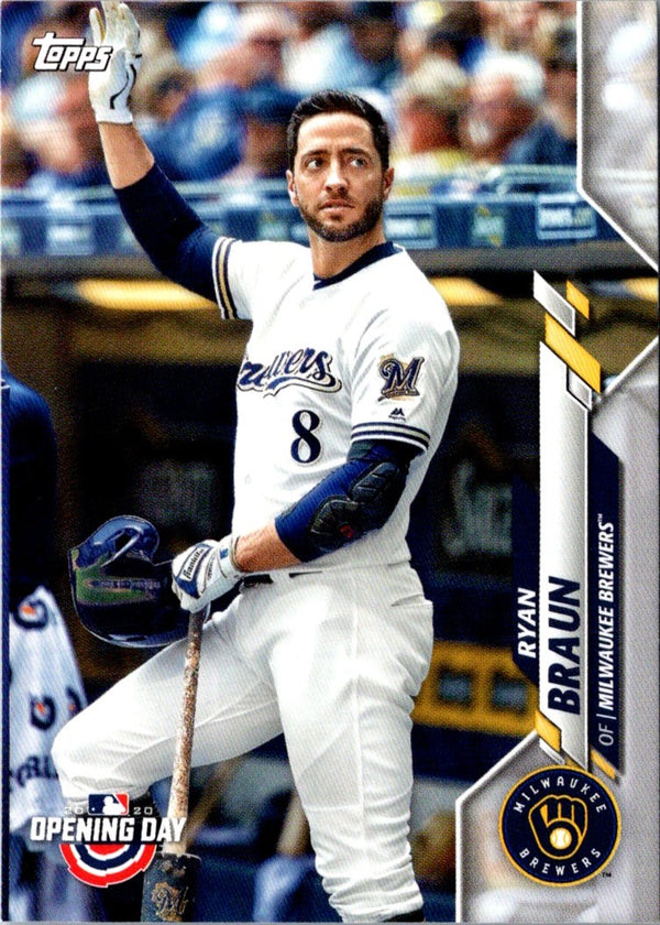 2020 Topps Opening Day Ryan Braun #160