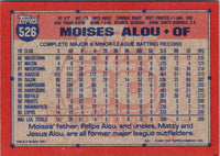 1991 Topps Moises Alou #526