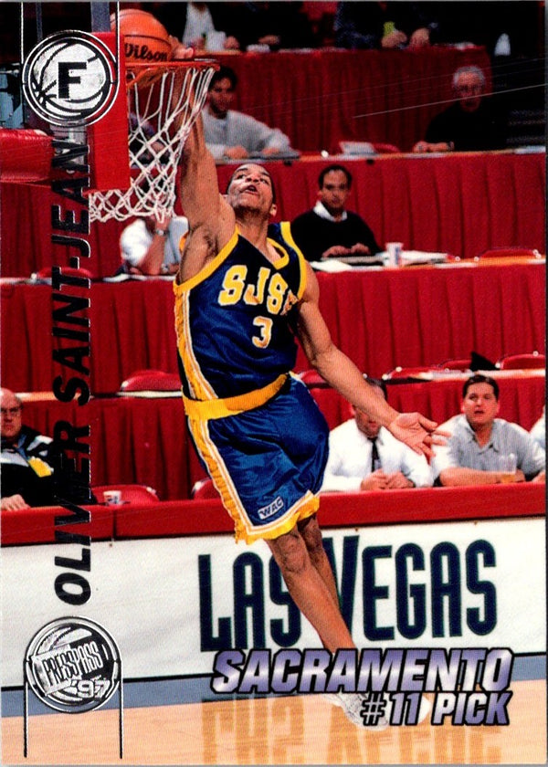 1997 Press Pass Double Threat Red Olivier Saint-Jean #11