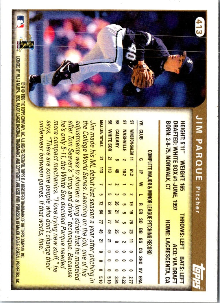 1999 Topps Jim Parque