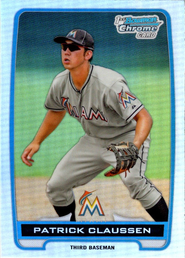 2012 Bowman Draft Picks & Prospects Patrick Claussen #BDPP156 Refractor