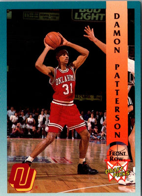 1992 Front Row Draft Picks Damon Patterson #50