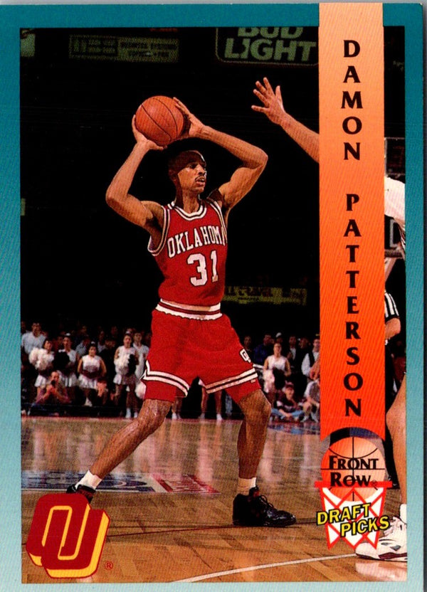 1992 Front Row Draft Picks Damon Patterson #50