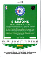 2021 Donruss Optic Blue Ben Simmons #84