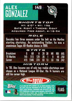 2002 Topps Total Alex Gonzalez #149