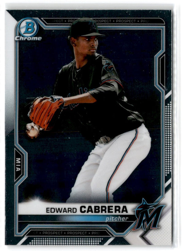 2021 Bowman Chrome Prospects Atomic Refractor Edward Cabrera #BCP-141