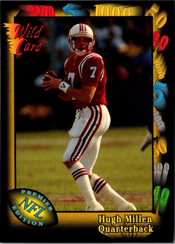 1991 Wild Card Hugh Millen #121 Rookie