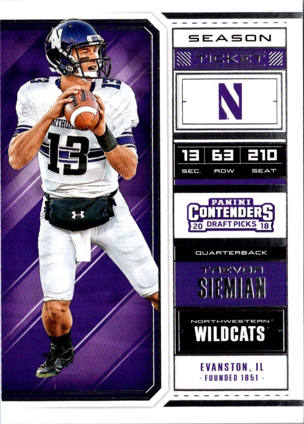 2018 Panini Contenders Draft Picks Trevor Siemian #96