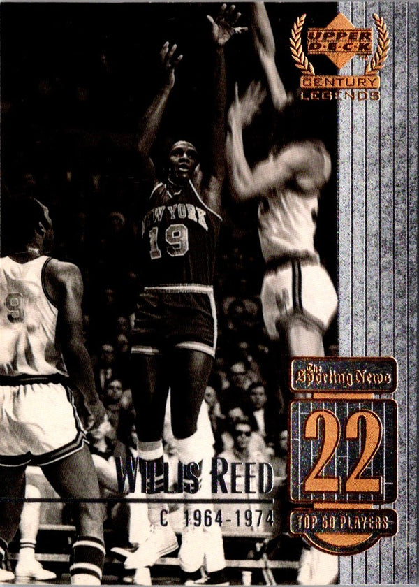 1999 Upper Deck Century Legends Willis Reed #22