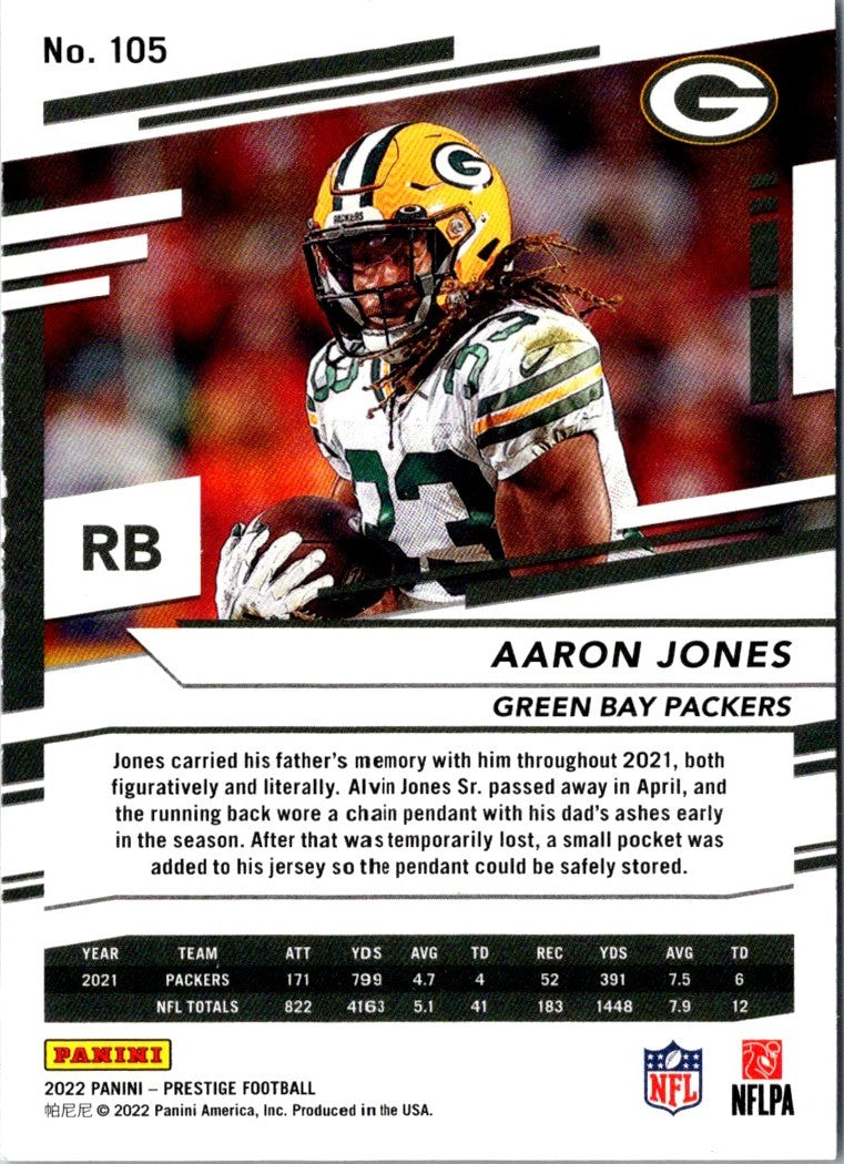 2022 Panini Prestige Aaron Jones