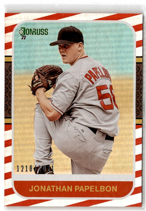 2021 Donruss Holo Red Jonathan Papelbon #243