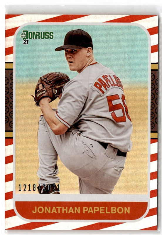 2021 Donruss Holo Red Jonathan Papelbon #243