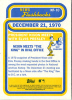 2019 Topps Heritage News Flashbacks President Nixon meets with Elvis Presley #NF-10