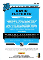 2019 Donruss David Fletcher #36 Rookie