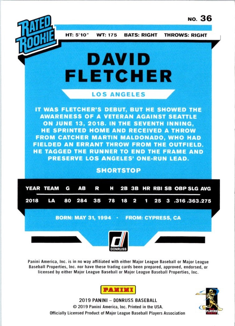 2019 Donruss David Fletcher